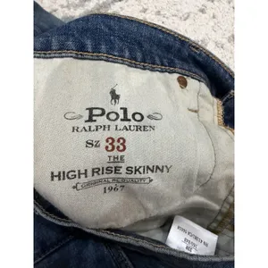 Polo Ralph Lauren High Rise Skinny Jeans 33 NWT Medium Wash Denim thumbnail 5