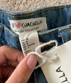 H&M X Coachella Star Print Jean Shorts thumbnail 5