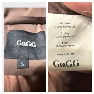 Go.G.G Classic Hooded Long Puffer Jacket Coffee Sz S NWT thumbnail 4