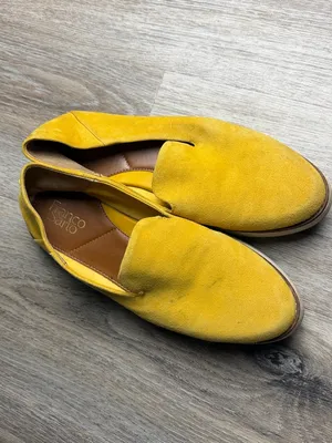 Franco Sarto Mustard Yellow Suede Loafers Slip-On Flats Women’s Size 8.5M thumbnail 3