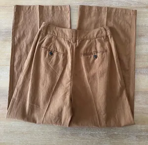 Madewell Harlow Wide Leg Pants Brown thumbnail 3