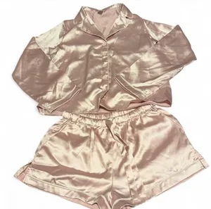 Satin Pink Pj Set thumbnail 1