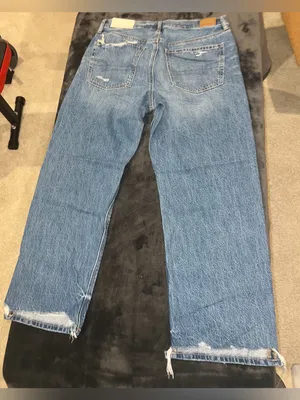 American Eagle Low Rise Ex Boyfriend Jean in Destroy Your Blues Size 6 Short NWT thumbnail 8