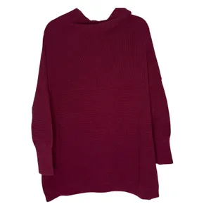 Free People Ottoman Slouchy Tunic Women Sm Berry Pink‎ Excellent Ribbed Sweater thumbnail 4