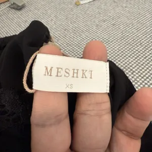Meshki Strapless Black Satin Midi Dress Size XS thumbnail 7