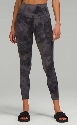 Lululemon Align High-Rise Pant 25" Diamond Dye Pitch Grey Graphite Grey size 10 thumbnail 1