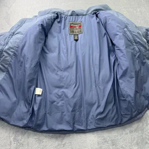 Eddie Bauer‎ Goose Down Weatheredge Puffer Jacket Womens Large Periwinkle Zip-Up thumbnail 4