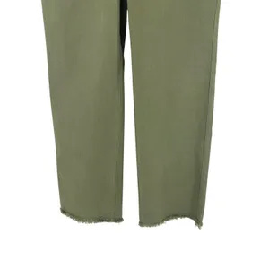 Good American Fit For Success Denim Jumpsuit Olive Utility Straight Leg Size S thumbnail 5