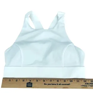 Lululemon Fast Free Bra Nulux White Sports Bra Size 6 thumbnail 7