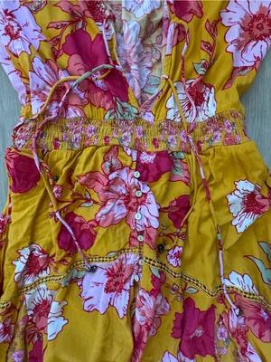 Free People Whimsical Fairy Penny Printed Maxi Bodysuit S thumbnail 6