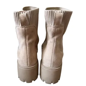 Steve Madden Hayle Sand Suede Sock Ankle Boots Lug Sole Platform Size 8 thumbnail 4