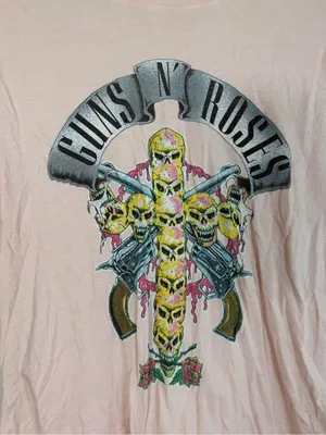 Daydreamer x Revolve Guns & Roses Pink Band Tee Small $90 thumbnail 5