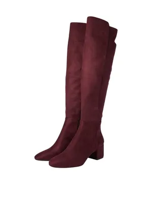 Michael Michael Kors Heels Braden Over the Knee Riding Boots Merlot Purple 7M thumbnail 11