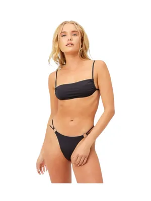 new Frankie’s Bikinis ↯ Kailyn Skimpy Ring Detail Bikini Bottoms ↯ Black ↯ Large thumbnail 4