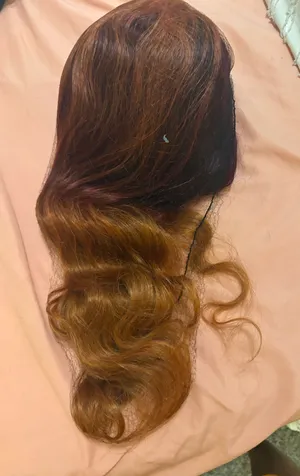 Ombré lace wig Brown Size undefined thumbnail 1