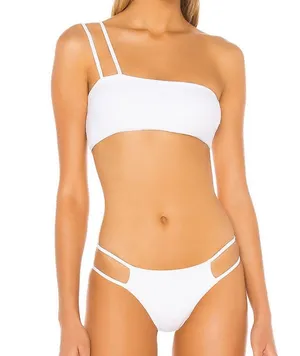 superdown Monica Top and Bottom in White thumbnail 1