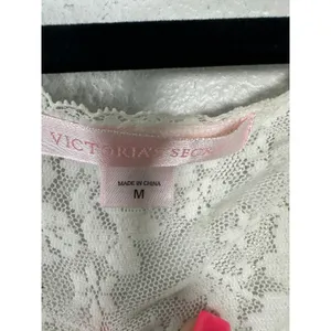 Victoria's Secret Vintage Y2K Sheer Floral Lace Babydoll Baby Doll Tee Medium thumbnail 2