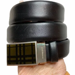 Authentic Black BURBERRY London Leather‎ Belt thumbnail 1