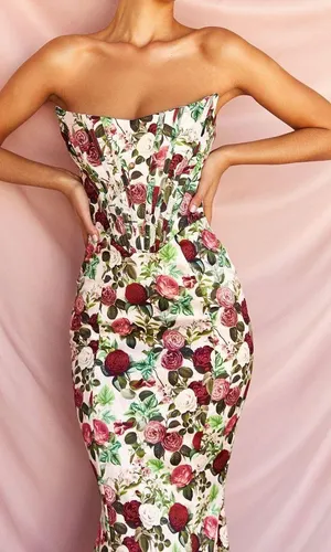 House Of CB Vintage Floral Malika Maxi Dress thumbnail 7