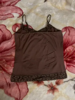 Cache Small Brown Lace Spaghetti Strap Cami thumbnail 2