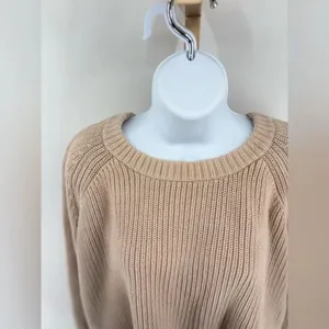JENNI KAYNE Cotton Fisherman Crewneck Sweater Womens Size 1X Minimalist thumbnail 5