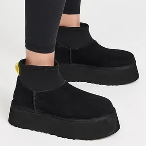 Ugg Classic Mini Dipper Black Platform Ankle Boots thumbnail 1