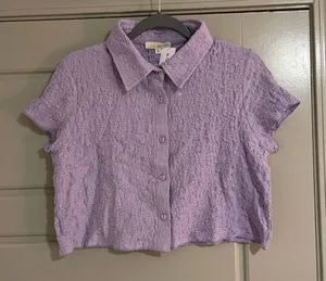 Button Up Crop Shirt thumbnail 1