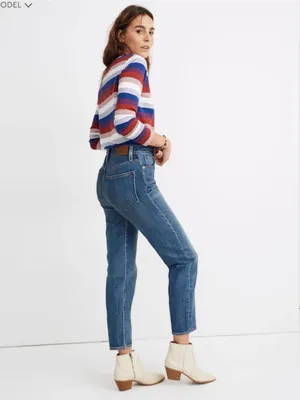 Madewell The Momjean in Downey Wash Jeans Size 28 thumbnail 3