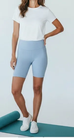 LULULEMON Align High-Rise Short 6" Women Sz 4 Blue Athletic Yoga Outdoor Comfort thumbnail 1