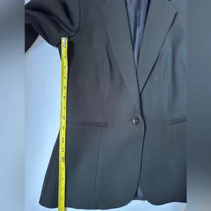 Ben Over Black Blazer Womens Sz 10 Modern Fit single‎ Button thumbnail 10