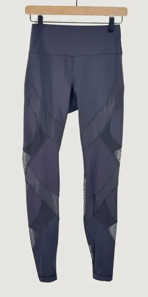 Lululemon Women Leggings Black Wunder Under Pants High Rise Tight Pull On Size 6 thumbnail 1