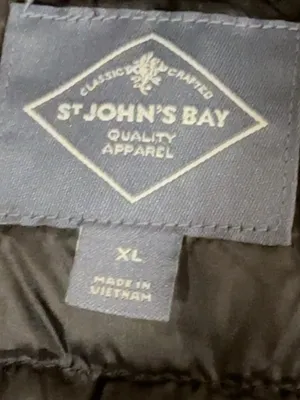St. John’s Bay Women’s Black Quilted Lightweight Puffer Jacket Size XL thumbnail 7