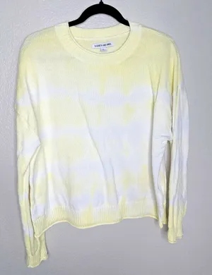 Elizabeth and James Sweater Womens XL Casual Lightweight Tie Dye Pullover Knit thumbnail 1