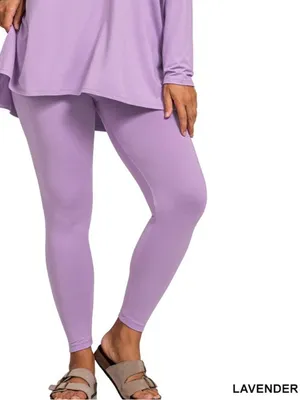 Zenana Outfitters NEW!Plus Size Lavender brushed soft microfiber loungewear set Size 2X thumbnail 5