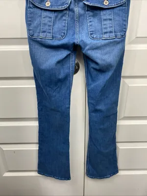 Hollister Low-Rise Bootcut Jeans Womens 0R 24x32 Medium Wash Soft Stretch Denim thumbnail 9