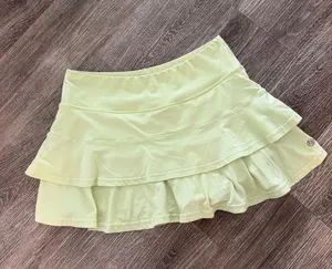 Lija Match Skort tennis pickleball tiered skirt athletic lime green XS thumbnail 1