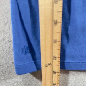 1162 | Lauren Ralph Lauren Nautical Preppy Puff Sleeve Boat Neck Top‎ Blue M thumbnail 5