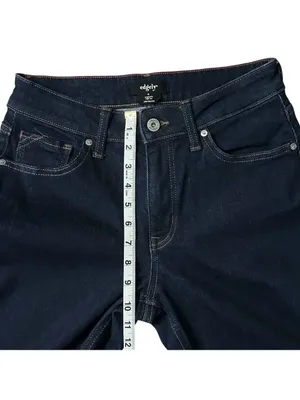 edgely by Maurices Original Fit High Rise Wide Leg Crop Raw Hem Jeans Size 4 thumbnail 8