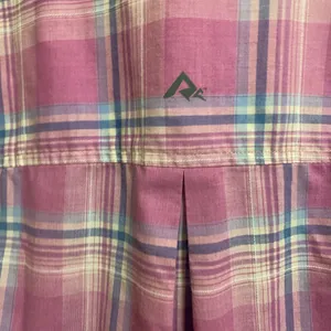 Ridgecut Womens Button Down Plaid Shirt S Small Pink Blue Bust 40” Runs Big L thumbnail 6