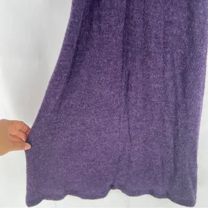 Coconuda‎ Donna Purple Mohair Blend Knit Halter Midi Dress Size L thumbnail 12
