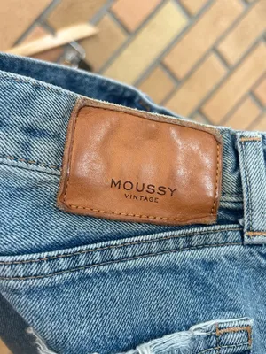 Moussy Vintage Denim Shorts Distressed Button Fly Made in Japan Size 26 thumbnail 3