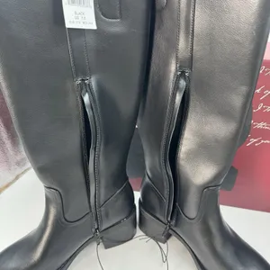 Kensie Naya B Women’s Black Knee High Boots Size 7.5 Side Zip Block Heel NWT thumbnail 6