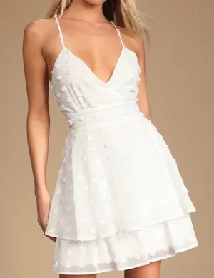 White Lulus Mini Dress thumbnail 1
