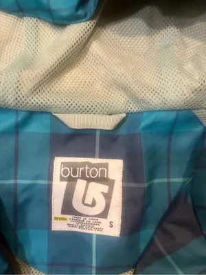 Burton Teal and Navy Plaid Shell‎ Jacket thumbnail 3