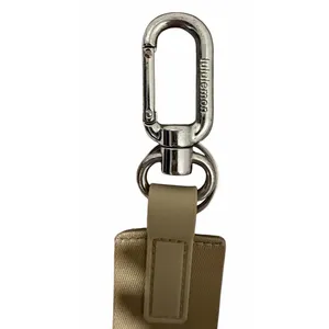 Lululemon Never Lost Keychain Trench/Pistachio Logo Wristlet Strap thumbnail 4