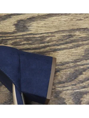NWT Sugar Noelle Block Heel Dress Sandals SGR-NOELLE 7 Navy Blue 5.5M thumbnail 14