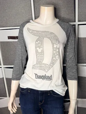 Disney Parks D Signature Raglan Baseball Tee Mickey Mouse Top Size Small thumbnail 1