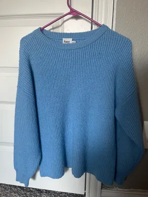 Princess Polly Blue Sweater Knit thumbnail 1