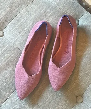 ROTHY'S The Point Retired Knit Upper Slip-on Pointed Flats Pink Size 7 thumbnail 1