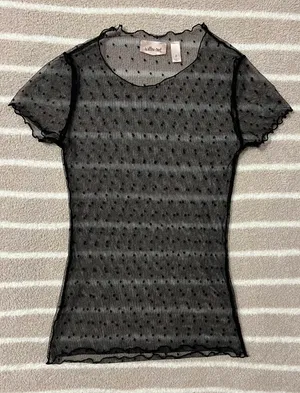 Willow + Root Black Sheer Shirt thumbnail 1